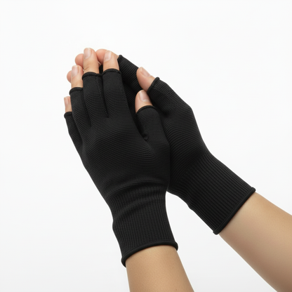 Gants compression noirs