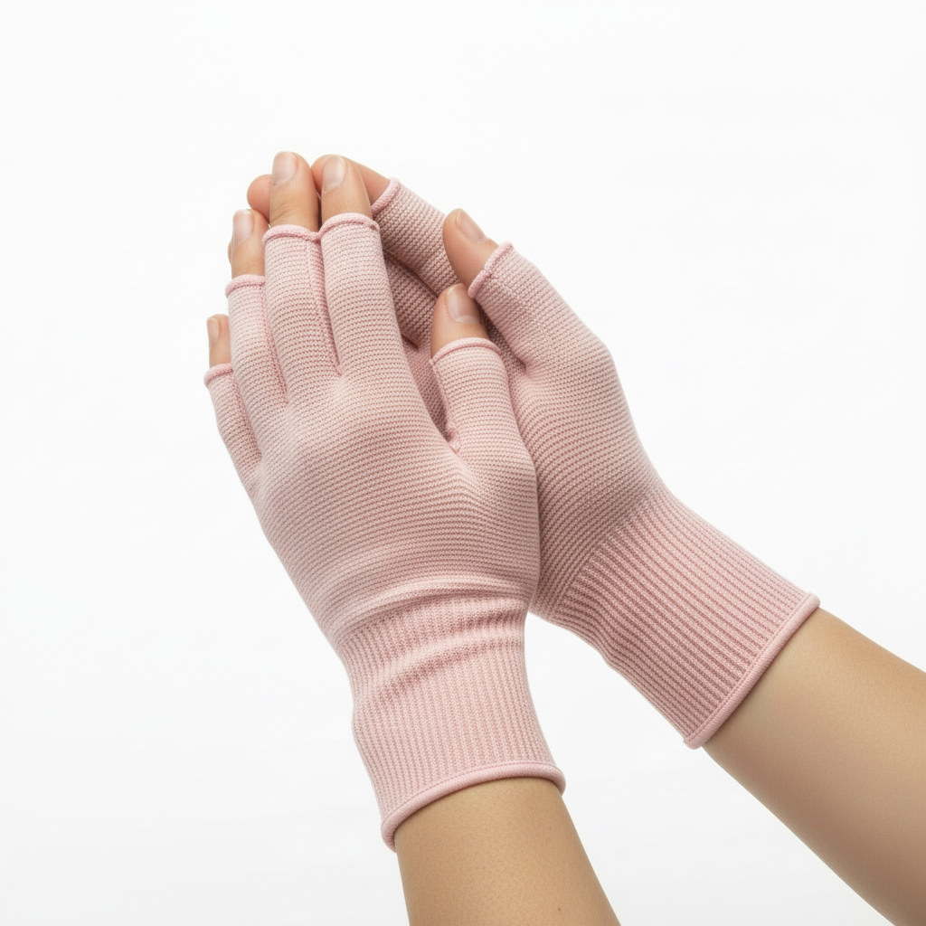 Gants compression roses